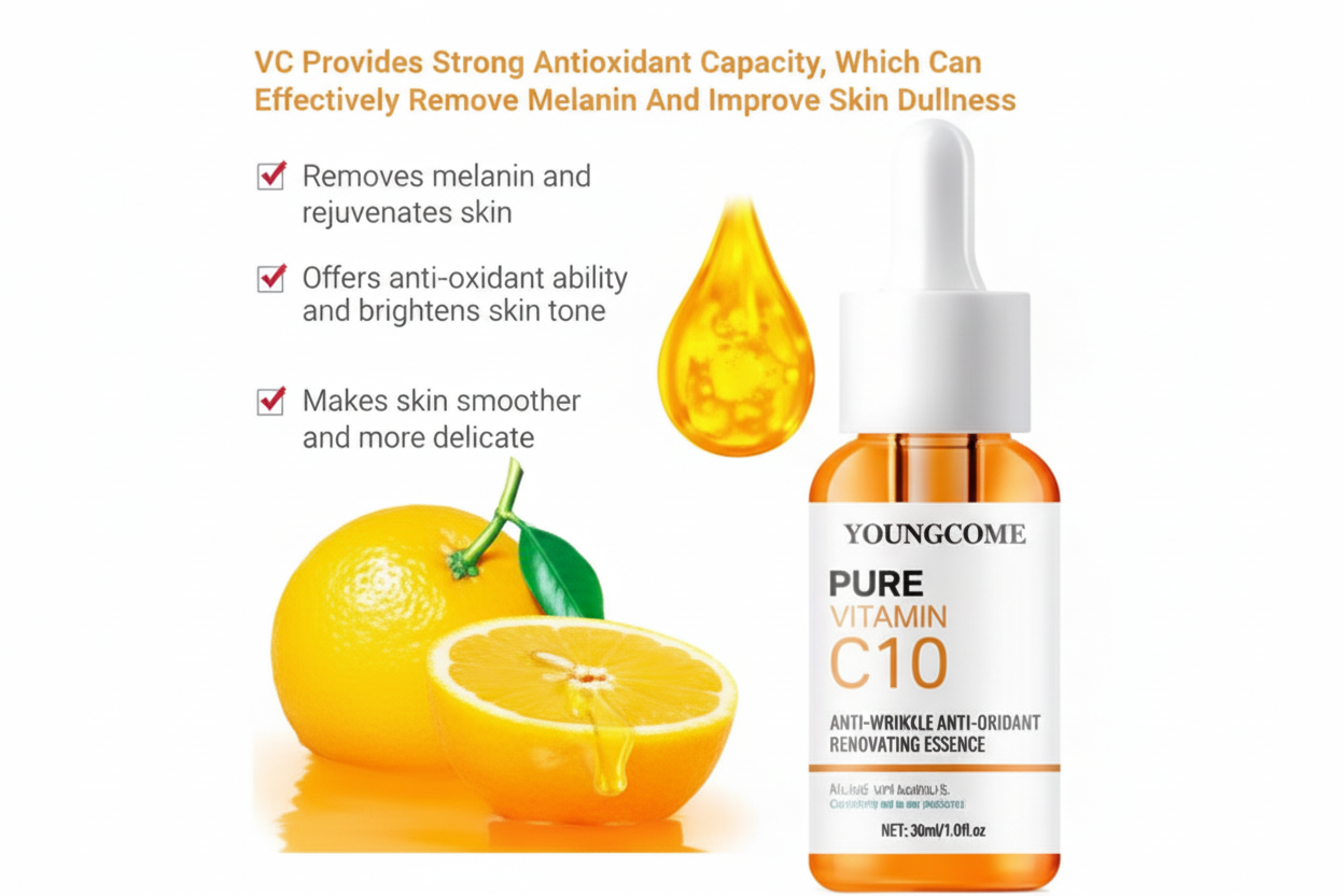 🍊 Sérum Vitamine C & Acide Hyaluronique – Éclat • Hydratation • Teint Uniforme