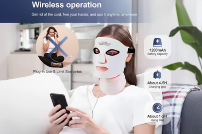 💡 Masque LED Visage 7 Couleurs – Soin Beauté Premium à Domicile