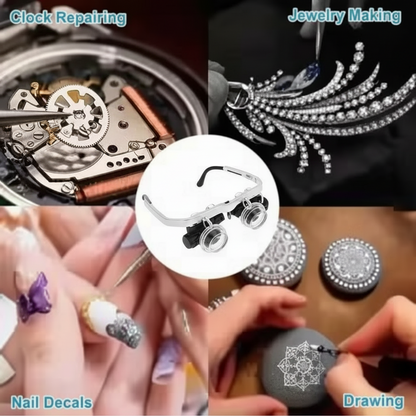 TDJ Kivora™ – Lunettes Loupe LED 8X de Précision