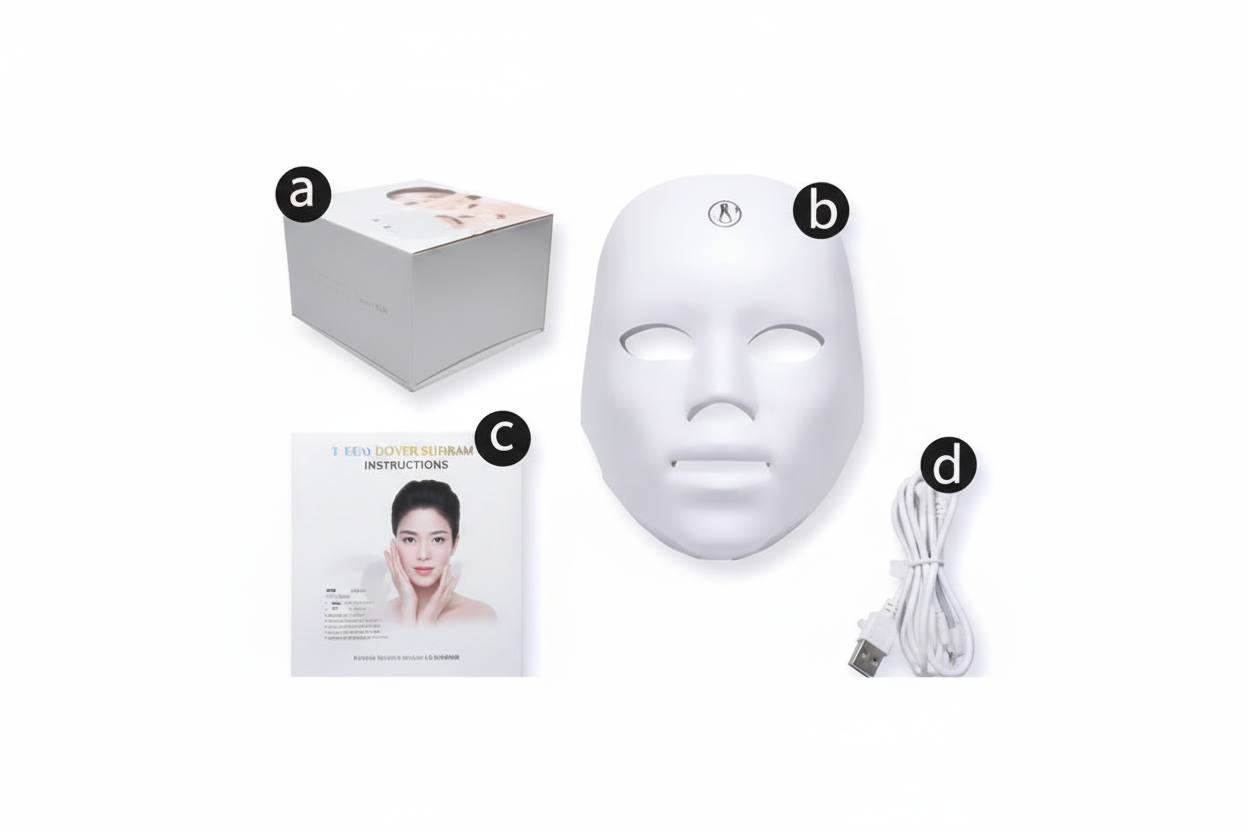 💡 Masque LED Visage 7 Couleurs – Soin Beauté Premium à Domicile