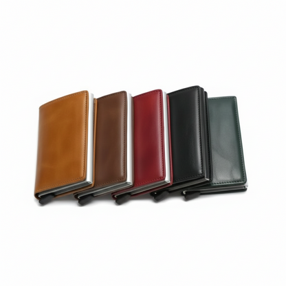 TDJ Kivora™ – Porte‑Cartes Métal RFID Slim