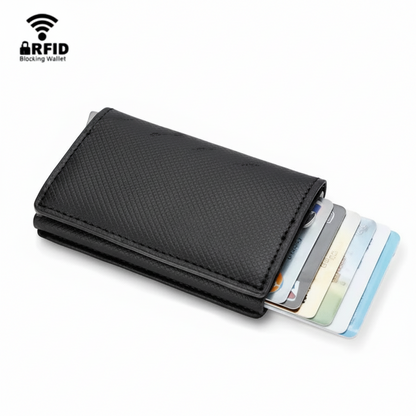 TDJ Kivora™ – Porte‑Cartes Métal RFID Slim