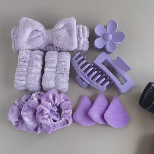 Kit Accessoires Capillaires 12 Pièces TDJ Kivora™ – Routine Beauté & SPA Maison